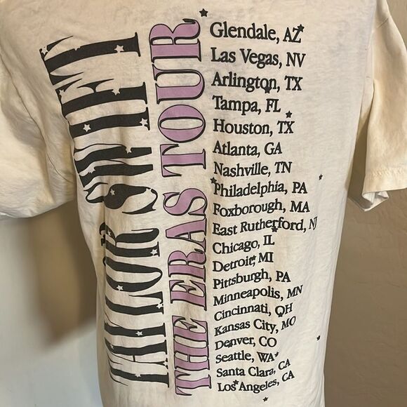 Taylor Swift Off White The Eras Graphic Shirt - Picture 7 of 8